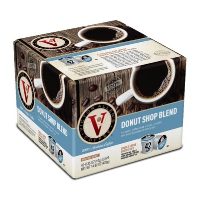 Victor Allen's Coffee Donut Shop Blend Single Serve Coffee Pods, 42 Ct