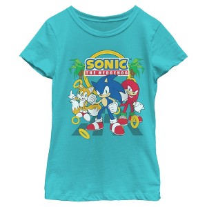 Girls Sonic the Hedgehog Classic Trio Pose T Shirt - 1 of 4