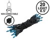 Novelty Lights 20 Light Incandescent Craft Mini Christmas String Lights Black Wire 8.5 feet - 2 of 4