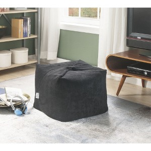 Loungie Magic Pouf 3-in-1 Microplush Ottoman, Bean Bag, Floor Pillow - 1 of 4