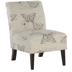 Linen Butterfly Lily Chair White - Linon