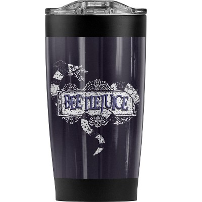 Beetlejuice Logo Steel Tumbler 20oz Coffee Travel Mug
