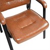 Home Imports Emporium Office Guest Chair, Luxurious Leather Executive Waiting Room Chair - 4 of 4