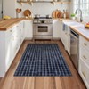 Machine Washable Modern Plaid Area Rug Soft Non Slip Rug Indoor Accent Decorative Printed Rug Low Pile Foldable Carpet for Living Room Bedroom - 3 of 4