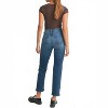 Women's Classic Slim Straight Jeans - JUST BLACK DENIM - 4 of 4