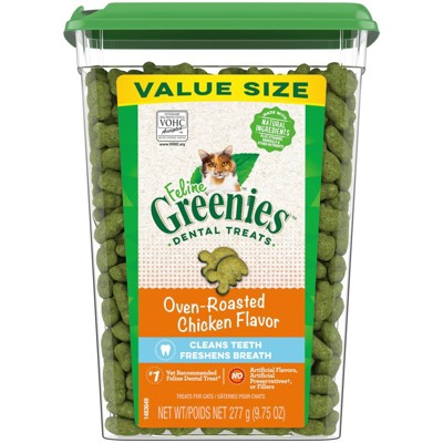 Greenies Oven-Roasted Chicken Flavor Dental Cat Treats - 9.75oz