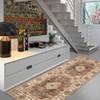 Coolmee Area Rugs Washable,Boho Vintage Bohemian Distressed Oriental Carpet Non Slip, Floral, for Living Room Bedroom Nursery Old Green - 4 of 4