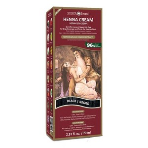 Surya Brasil Henna Cream (BLACK) Hair Color | Brazilian Haircolor Creme Dye from Brazil - 1 of 4