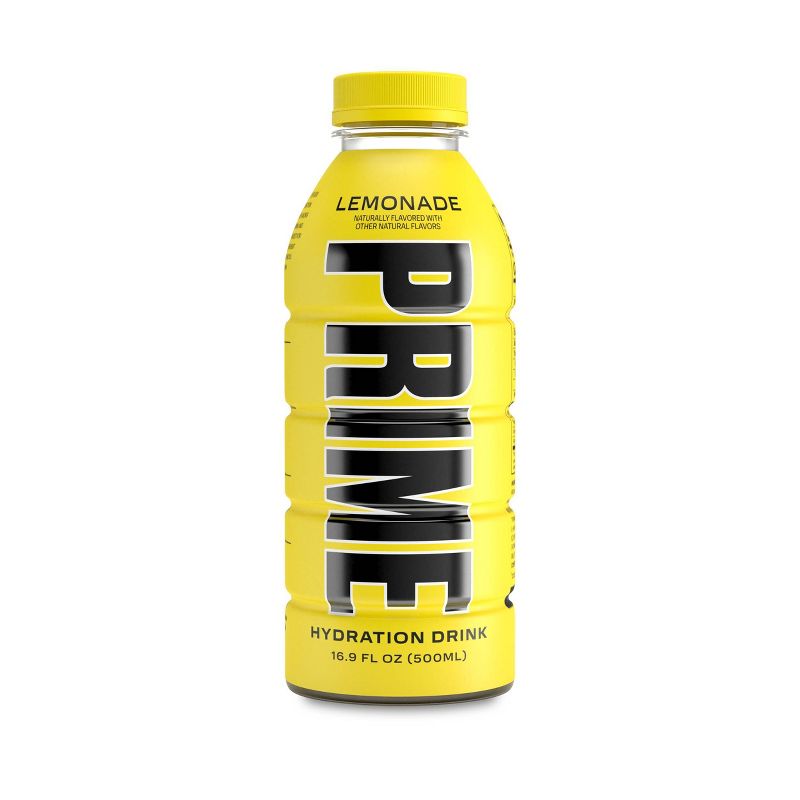 Prime Hydration Lemonade Sports Drink - 16.9 fl oz Bottle, 1 of 5