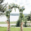 Gulches Adjustable Black Metal Garden Arch with Planter Stands and Holders, 42.52"~78.15" Climbing Plant Support - 4 of 4