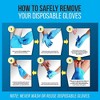 SereneLife Nitrile Disposable Gloves - XL Size - 10 packs of 100 Count - Blue - 4 of 4