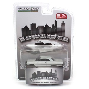 Greenlight Collectibles 1/64 1963 Lowrider Chevrolet Impala SS, Grey, MiJo Exclusive GL51465 - 1 of 1