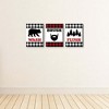 Big Dot of Happiness Lumberjack - Channel the Flannel - Kids Bathroom Rules Wall Art - 7.5 x 10 inches - Set of 3 Signs - Wash, Brush, Flush - image 3 of 4
