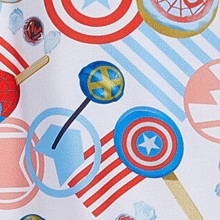 blue / white, captain america / spiderman