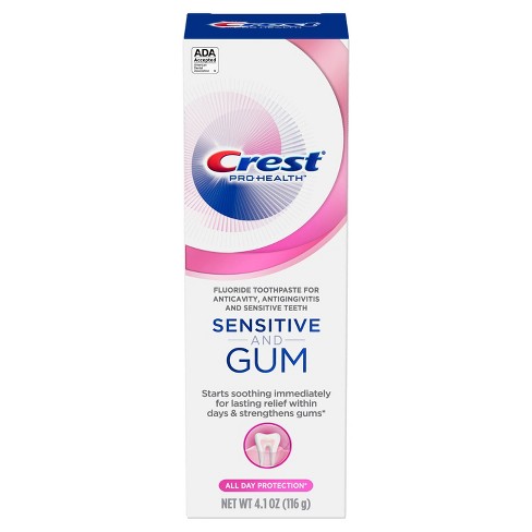 Crest Sensitive & Gum All Day Protection Anticavity Fluoride Toothpaste- 4.1oz - image 1 of 4