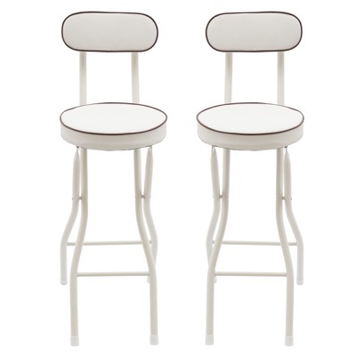 YIYIBYUS Cushioned Padded Folding Stool, 2PCS Portable Bar Stool