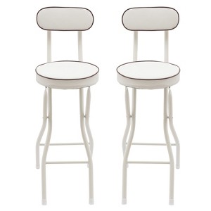 YIYIBYUS Cushioned Padded Folding Stool, 2PCS Portable Bar Stool - 1 of 4