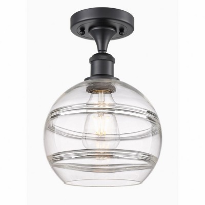 Rochester - 1 Light Semi-Flush Mount In Industrial Style-11.13 Inches Tall and 8 Inches Wide