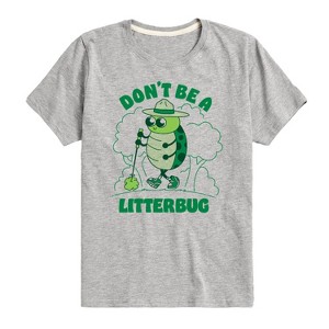 Boys' - Instant Message - Don't Be A Litterbug Short Sleeve Graphic T-Shirt - 1 of 4