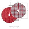 Gregor Plaid Tree Skirt 24 VHC Brands - 3 of 3