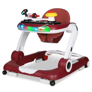 Kinder King 5-in-1 Baby Walker with Music & Lights, Activity Center for Toddler, Adjustable Height, Safety Bumper - 1 of 4