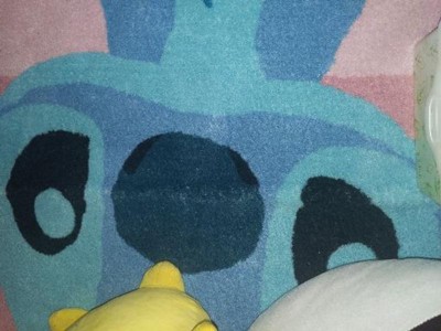 Gertmenian Kids Playroom & Game Room Carpet | Disney Lilo & Stitch Rug |  Girls Bedroom Decor | 3x5 Ft Small, Pink, 19838