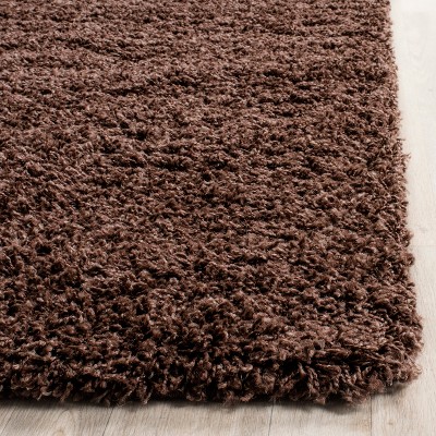 Laguna Brown 8' x 10' Rectangular Shag Area Rug