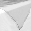 Lann's Linens 5-Pack Square Organza Tablecloth Overlays for Wedding, Banquet - 2 of 3