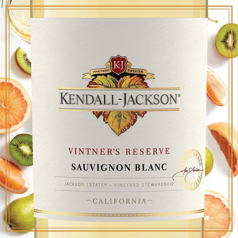 Kendall-Jackson Vintner&#39;s Reserve Sauvignon Blanc White Wine - 750ml Bottle, 3 of 11