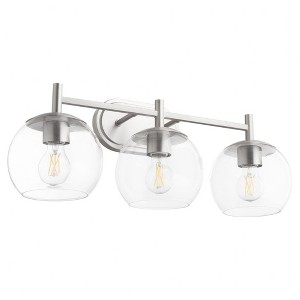 Quorum Lighting Lyon 3 - Light Vanity in  Satin Nickel - 1 of 1