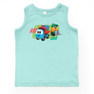 Leo the Truck Leo and Lifty Green - Kids Youth Tank Top - 1 of 3