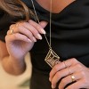 sanctuaire Stained Glass Diamond Necklace Antique Gold - 3 of 3
