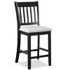 NicBex 42" Dining Table Set for 4 Counter Height Square Wooden Dining Table with 4 Upholstered Chairs - 3 of 4
