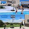 Basketball Stand Portable Adjustable Basketball Stand with Wheels for Kid Youth Adult Indoor Outdoor - 3 of 4