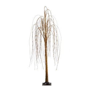 Nearly Natural 6' Pre-lit Willow Artificial Christmas Tree with Warm White LED Lights - 1 of 4