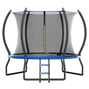 AMERLIFE 8FT 10FT 12FT 14FT 15FT 16FT Outdoor Trampoline with Enclosure Net and Ladder, Recreational Trampolines for Kids and Adults - 1 of 4