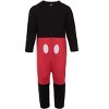 Disney Mickey Mouse Goofy Pluto Zip Up Coverall Newborn to Big Kid - 2 of 4