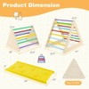 Safstar 5 in 1 Montessori Triangle Set 3PCS Wooden Toddler Climbing Playset w/ Nesting Large - 2 of 4