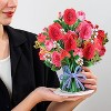 Paper Love Hugepop Red Roses Pop Up Card, with Detachable Bouquet - Oversized 10" x 14" Cover - 2 of 4