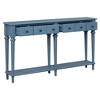 NicBex Retro Console Table Entryway Table with 4 Drawers and Open Shelf Side Table Sofa Table for Hallway, Living Room - 3 of 4