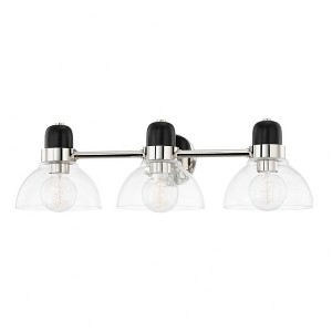Mitzi Camile 3 - Light Vanity in  Polished Nickel Clear Shade - 1 of 1