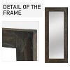 Dovelina Rectangular Solid Wood Wide Edge Hanging Mirror Decorative Wall Mirror - 3 of 4