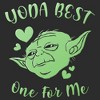 Women's Star Wars Valentine's Day Yoda Best One for Me T-Shirt - 2 of 4