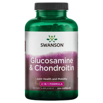 Swanson Glucosamine and Chondroitin 200 Capsules.