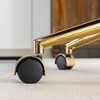 NicBex Office Chair with Artificial Alpaca Wool, Home Office Chair with Golden Metal Base, Adjustable Desk Chair Swivel Office Chair, Vanity Chair - 2 of 4