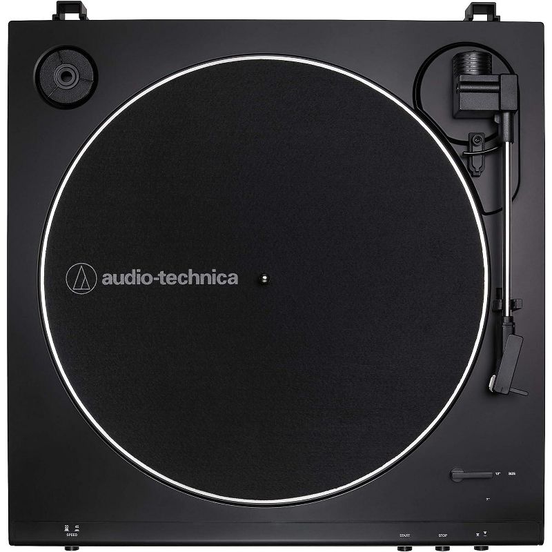 Audio Technica AT-LP60X Fully Automatic Belt-Drive Turntable | 2 Selectable Speeds with Built-in Phono Preamp | Anti-Resonance Platter - Black, 3 of 5