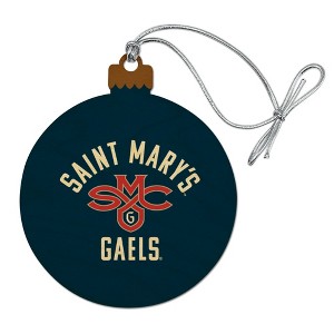 Saint Mary's College Gaels Logo Wood Christmas Tree Holiday Ornament - 1 of 4