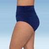 Trimshaper Women's High Waist Shirred Brief Plus Swim Bottom - 2 of 3