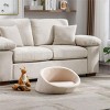 Modern Cat Kennel,Cat Couch Bed With Solid Wood Frame,Cat Bed Cashmere Cover,Small Size-Cuddlewood - 2 of 4