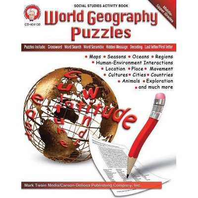 World Geography Puzzles, Grades 6 - 12 - (Paperback)